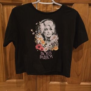 Wonder Nation Black Kids Crop Top T-Shirt